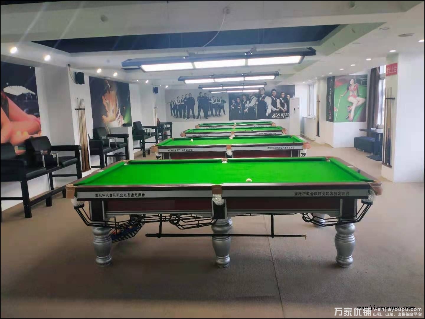 金马路商业街盈利全新精装修台球棋牌室整体转让