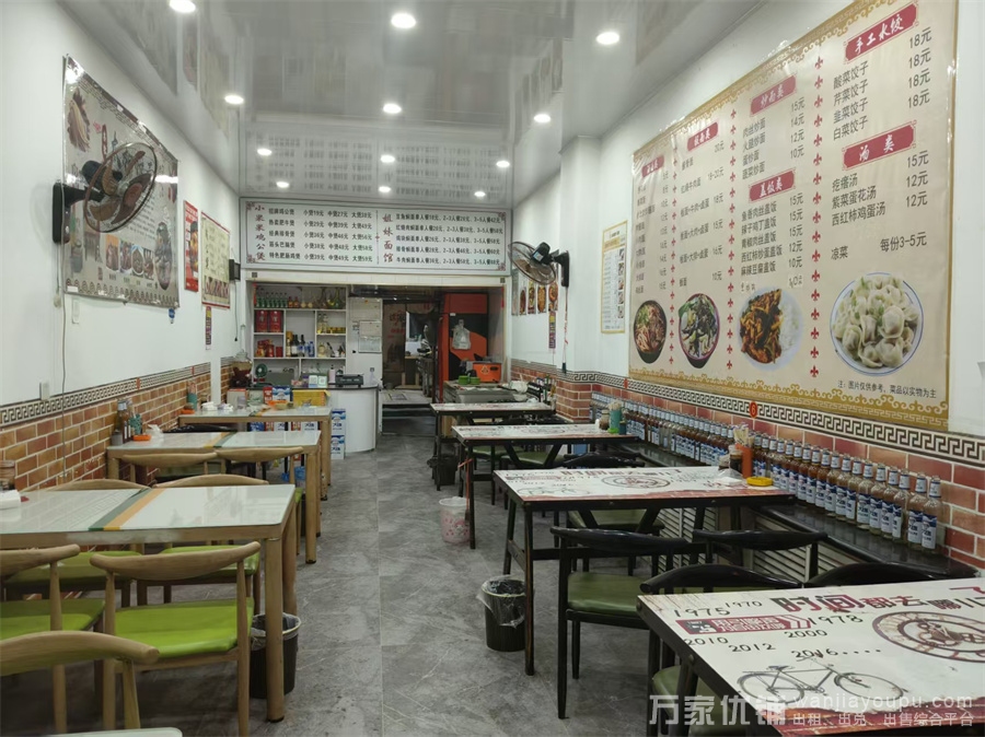 大连湾临街旺铺餐饮店转让，近学
