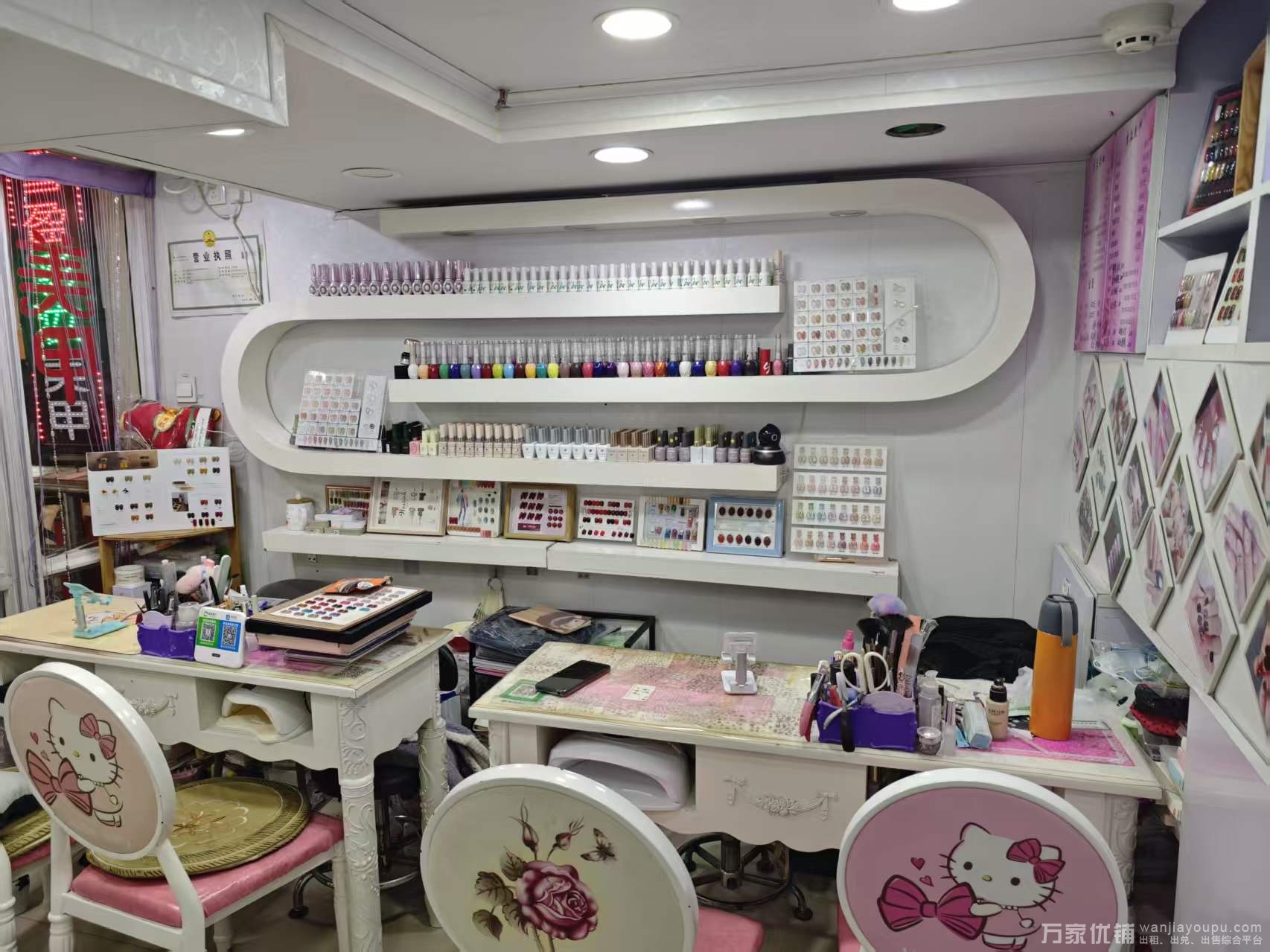 中山核心商圈经营业美甲店低价转让